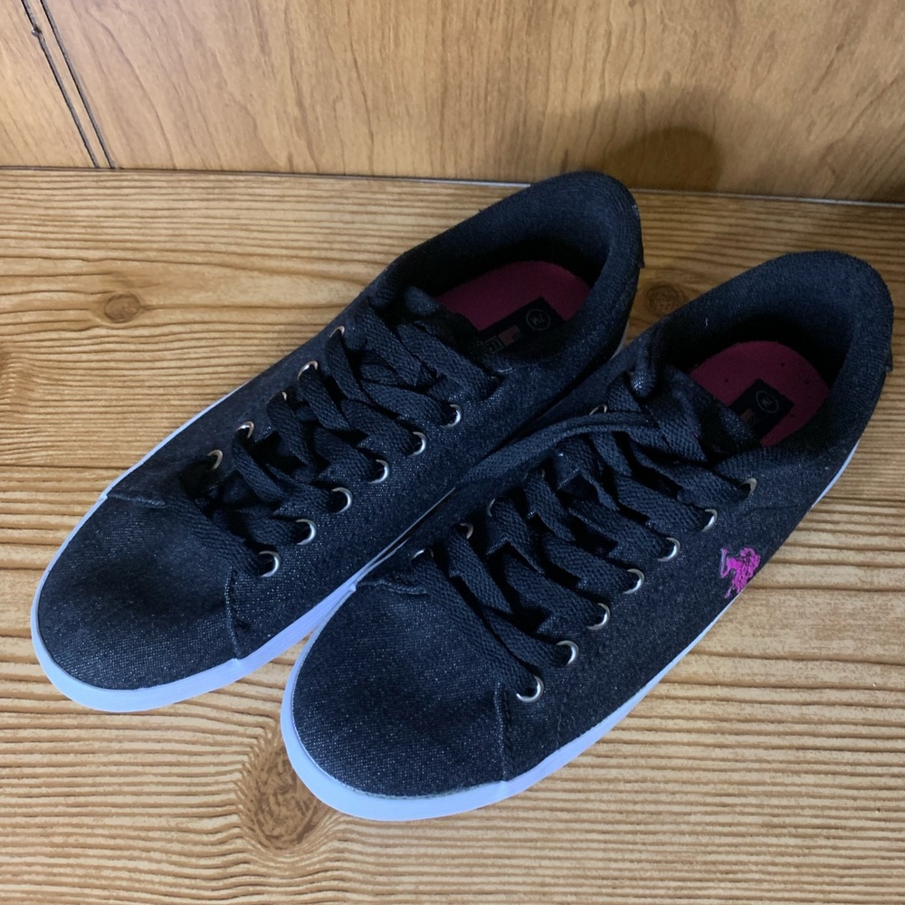 Canvas Polo Lace-up Sneakers